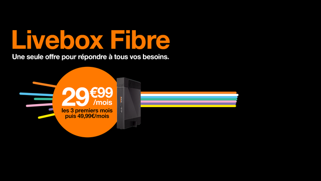Livebox Fibre 29,99€/mois
