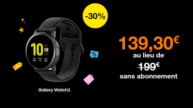 Soldes Samsung Galaxy Watch Active2