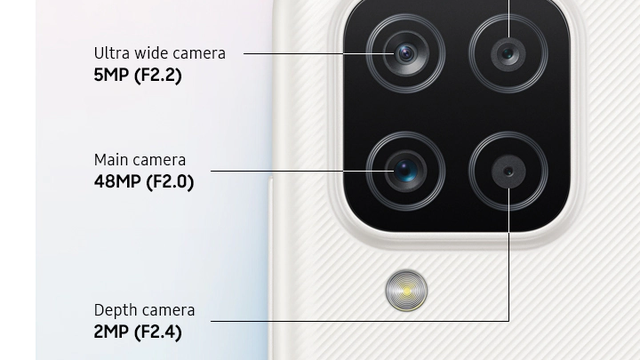 Présentation caméra Samsung Galaxy A12