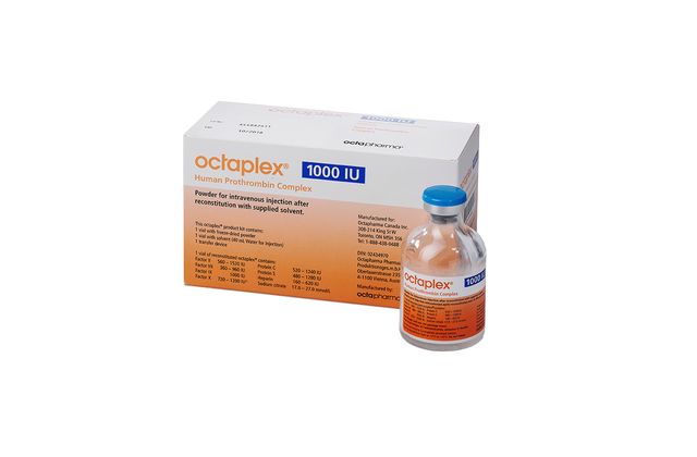 Packshot of octaplex® - Human prothrombin complex concentrate