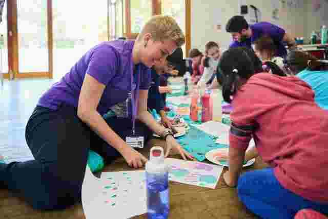 Painting with hands