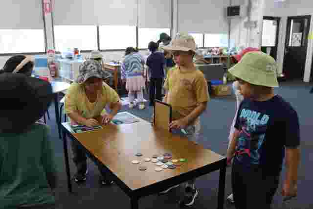 kids playing in a classroom