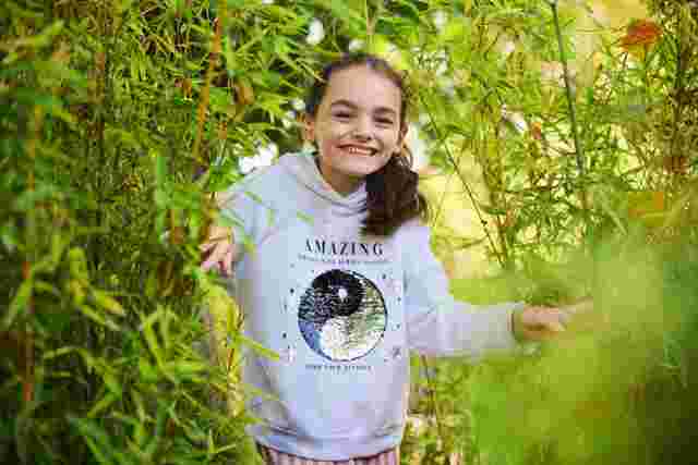 Child in garden
