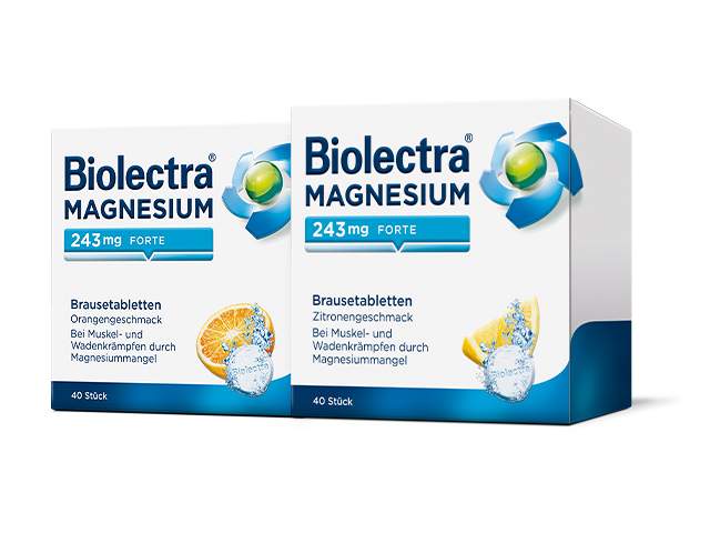 Verpackung Biolectra Magnesium 243 mg forte