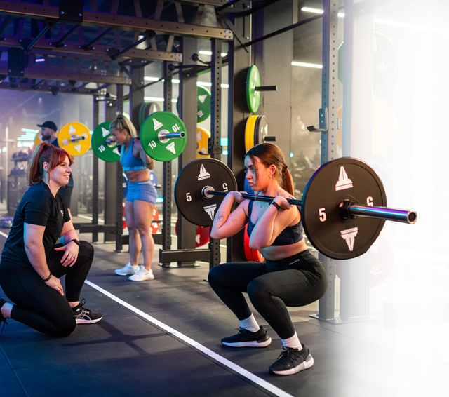 People lifting weights