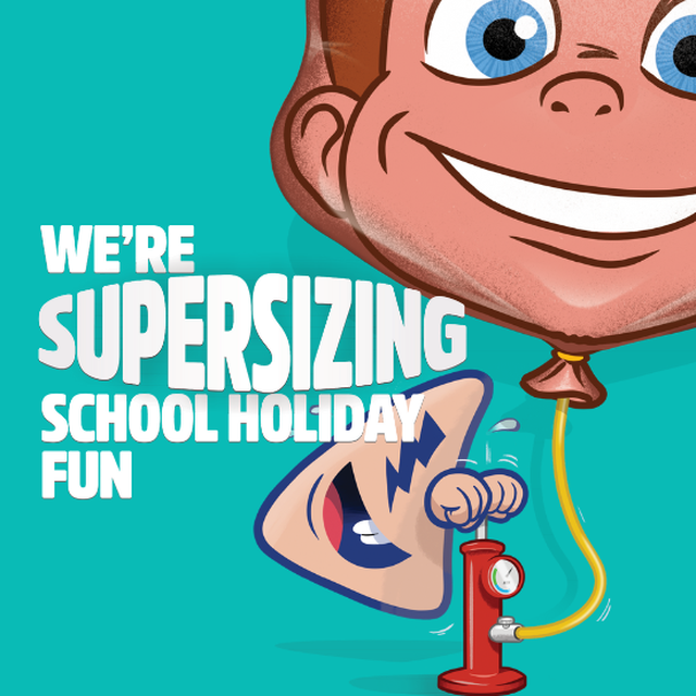 Holiday HQ Square image of balloon with sentence