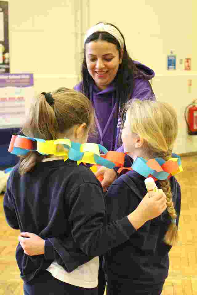 Term Time Paper Chain Creation with Staff Member