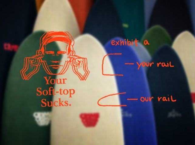 CRIME クライム GOTHIC DOLPHINS 6’6 SOFTBOARD Crime Gothic Dolphins Soft Top Surfboard 6ft 6 - Black