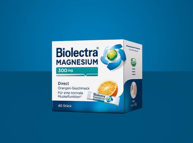 Verpackung Biolectra® Magnesium 300mg direct Orange