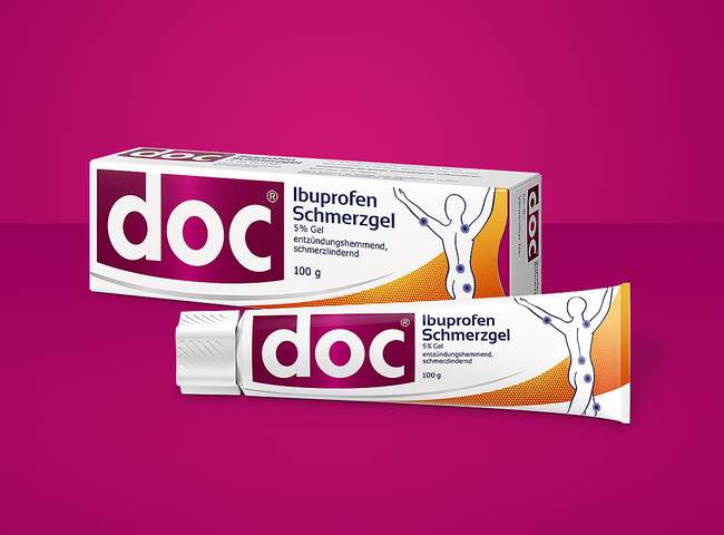 Verpackung doc® Ibuprofen Schmerzgel