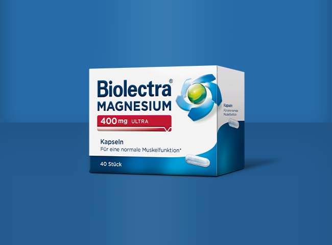 Verpackung Biolectra® Magnesium 400mg ultra Kapseln