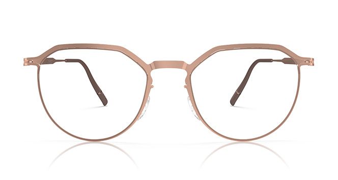 Titanium Reframed in shape Angular Panto: contemporary edge