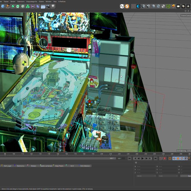 screen recording showing the creation process of a digital artwork by NessGraphics