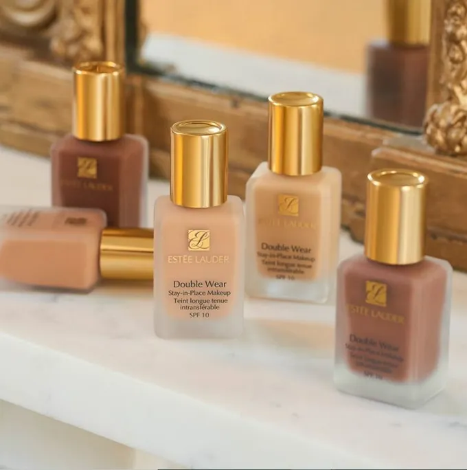 estee lauder double wear foundations in different colours
