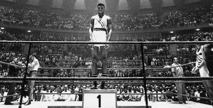 Cassius Clay wins gold at the 1960 Rome Olympics