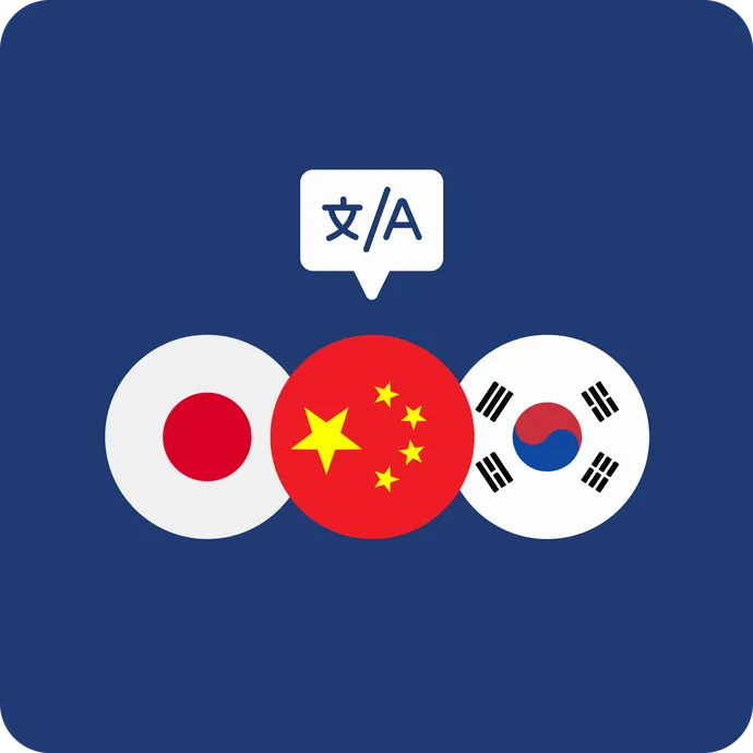 chinese japanese korean translation