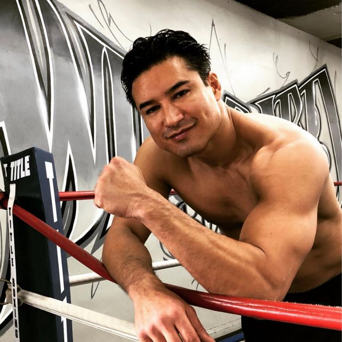 Mario Lopez in a Boxing Ring