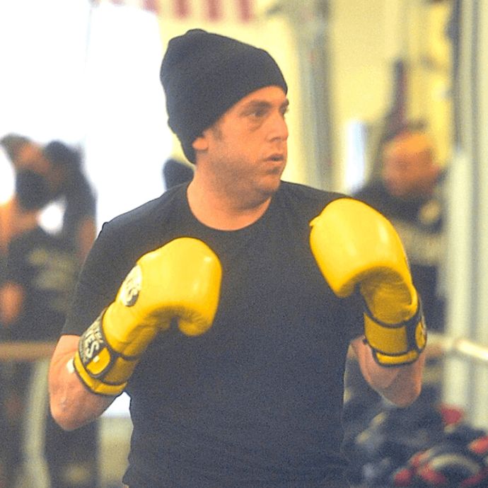 Actor Jonah Hill Boxing Training