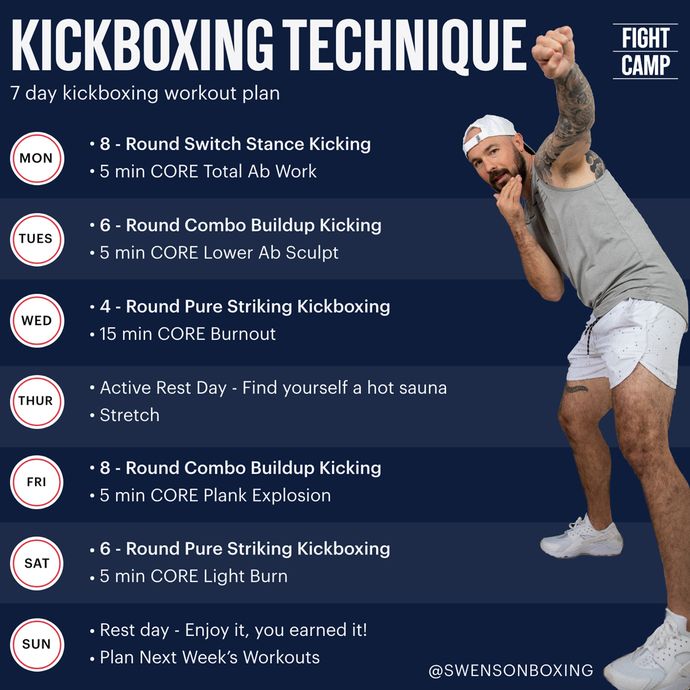 FREE 15-Minute At-Home Kickboxing Workout [Infographic], 58% OFF