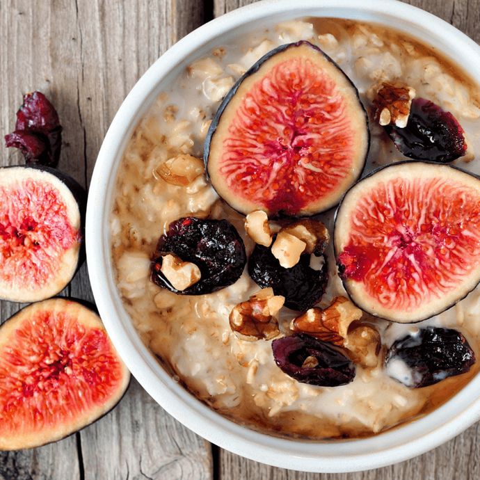 Figs & Cranberries With Oatmeal