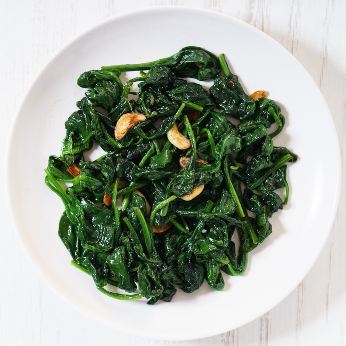 Sauteed spinach with garlic