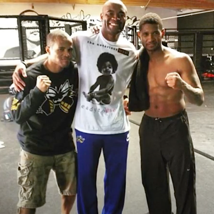 Flo Master with Anderson "The Spider" Silva and Usher