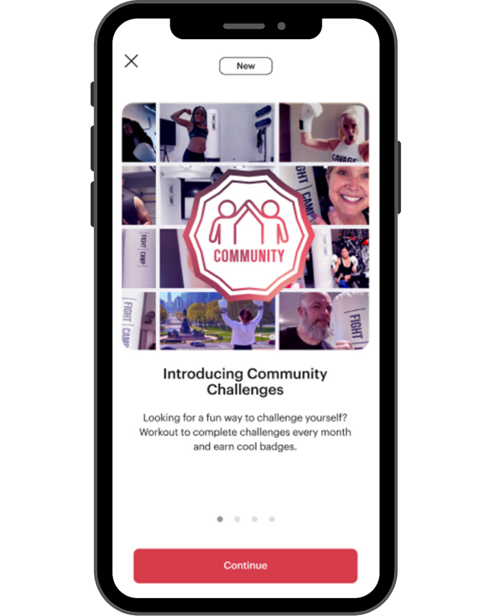 FightCamp App Feature - Community Challenges