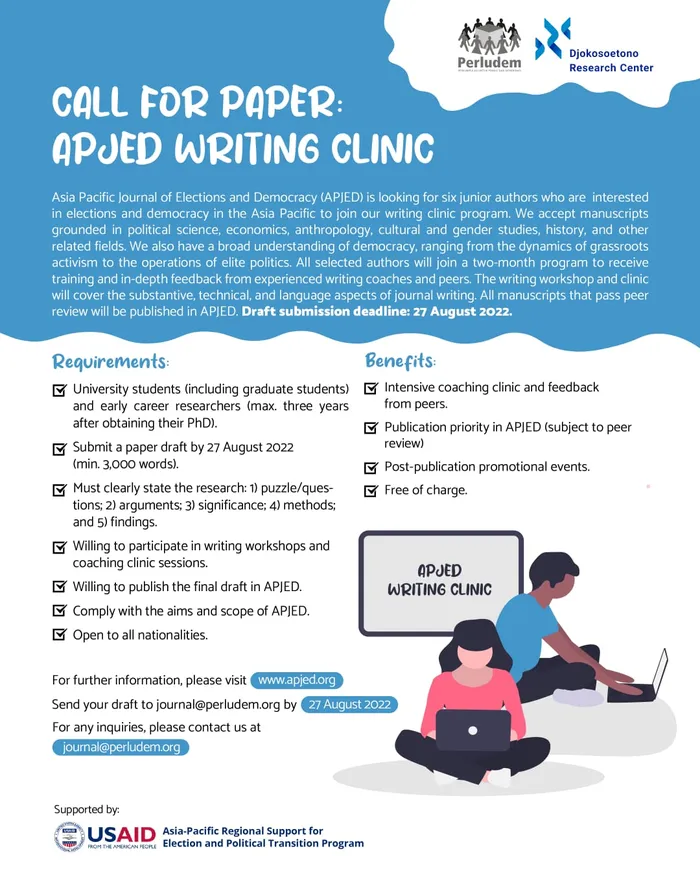 CALL FOR PAPER: APJED WRITING CLINIC
