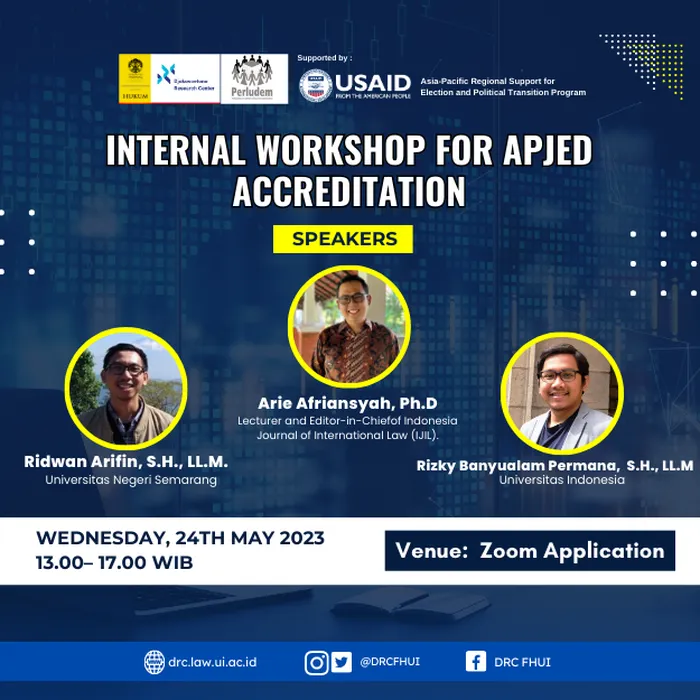 Internal workshop for APJED accreditation
