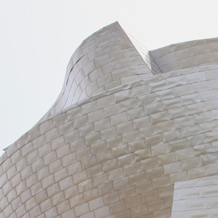 part of the Guggenheim Bilbao Museum's Titanium Facade