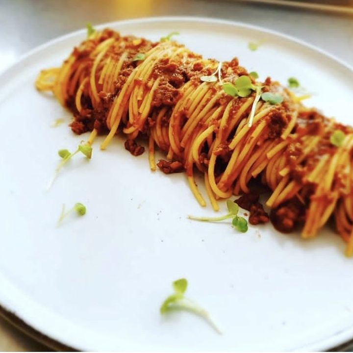 Spagetti och svampfärssås