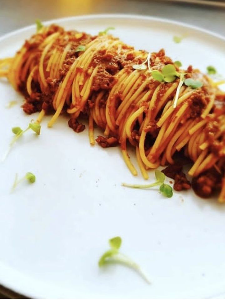 Spagetti och svampfärssås