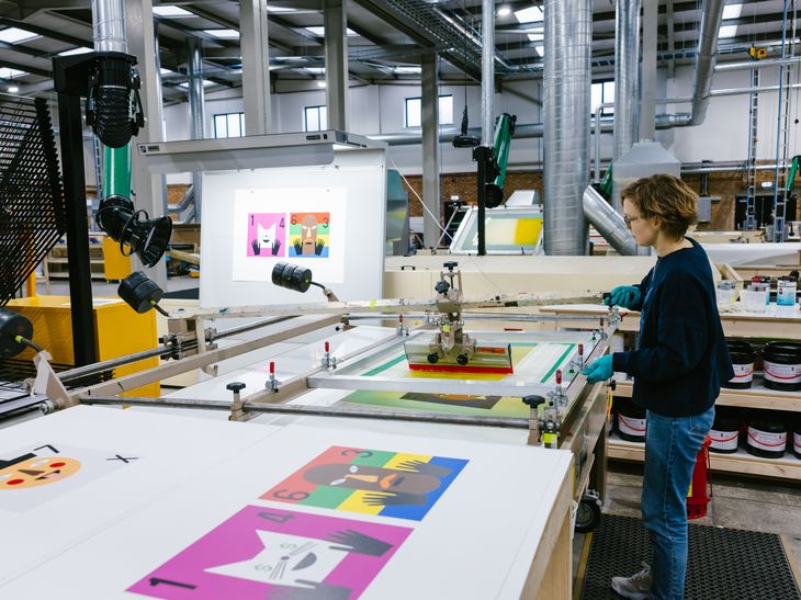 Nina Chanel printing at Make-ready