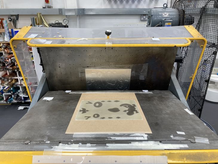 embossing plate and machinery