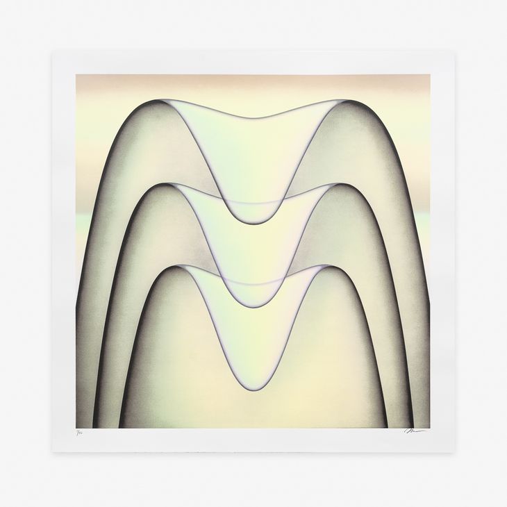 several overlapping wave patterns by Molly Greene