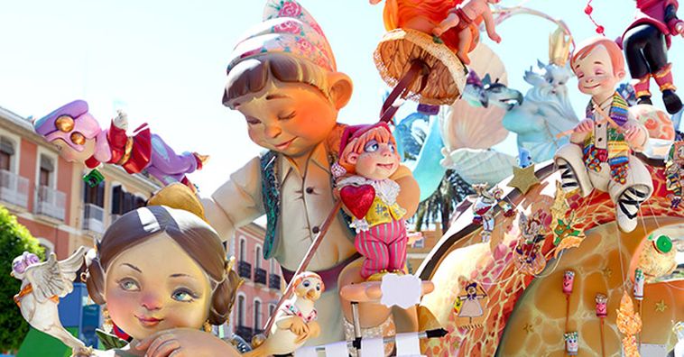 doll decorations at las fellas festival in valencia
