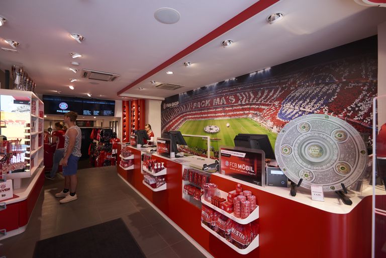 FCB Fan-Shops: Alle Stores des FC Bayern München