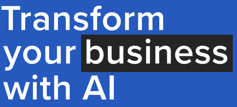 "Transform your business/design/UX/data/product/QA with AI"