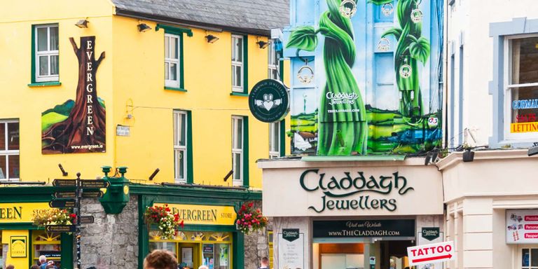 Claddagh jewelers located on Quay Street in Galway, Ireland