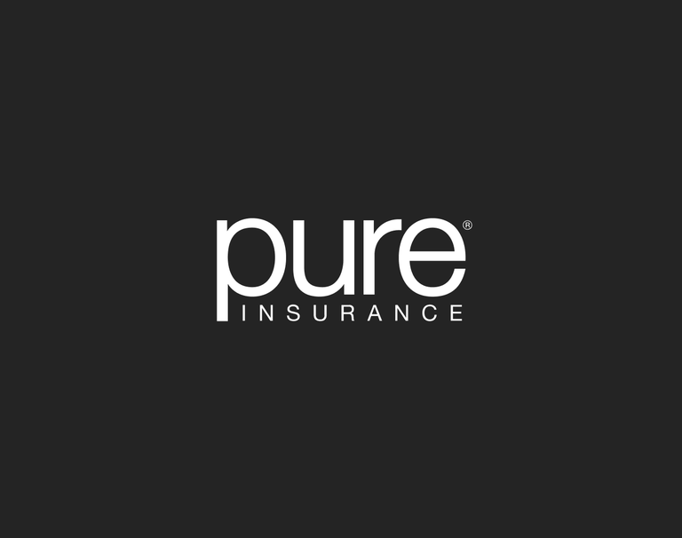Pure Insurance logo in a black box