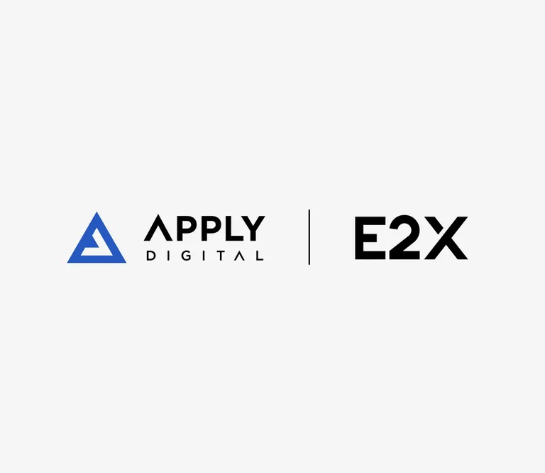 Apply Digital and E2X logos