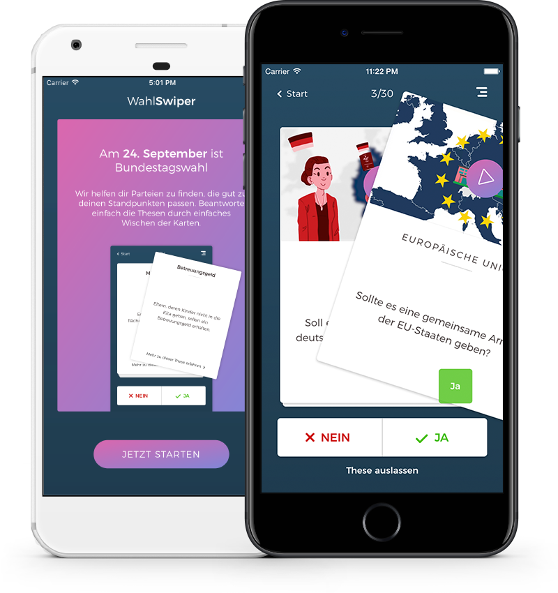 WahlSwiper: App für Android und iOS