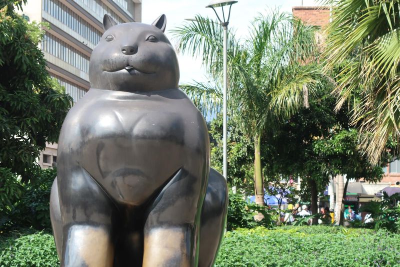 Statue in Medellin, Colombia