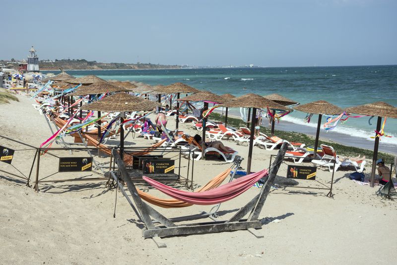 The beach at Vama Veche in summer