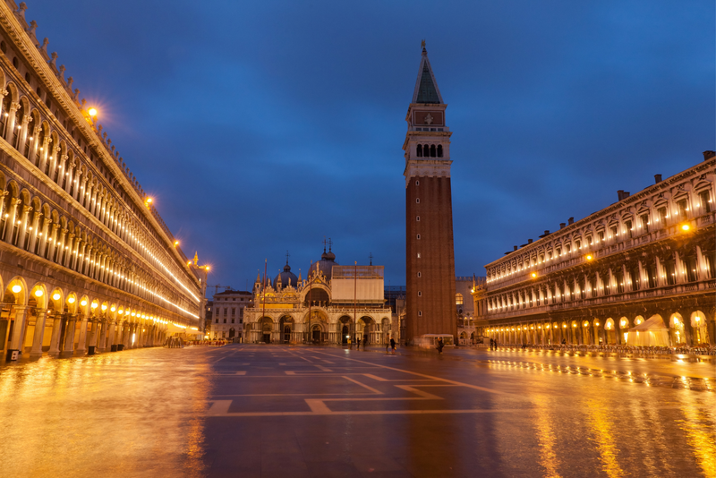 St Marks Square, Venice at night