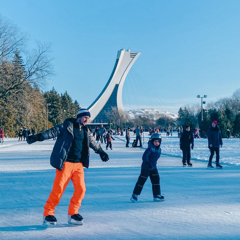 Ice skating in Montreal