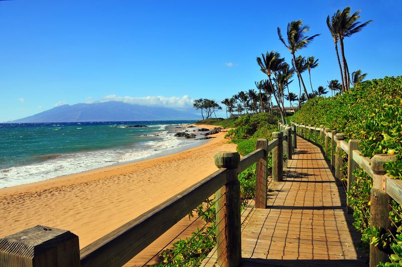 Wailea Beach Pathway in Maui, Hawaii