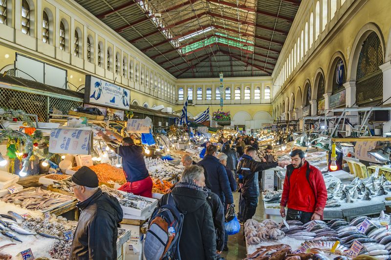 The Central Market in Athens