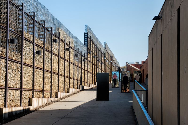 The entrance of the Apartheid Museum in Johannesburg, South Africa