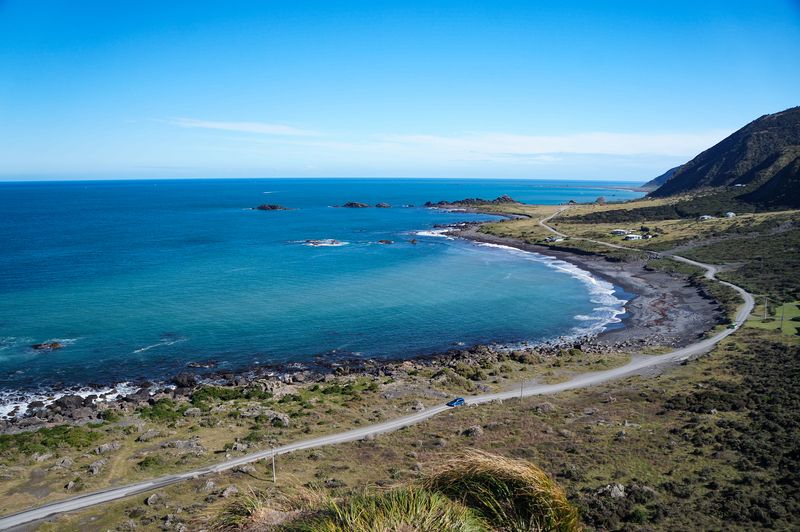 The rugged coastline of Cape Palliser, New Zealand
